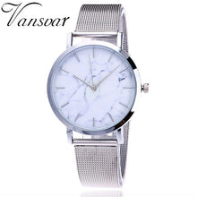 Load image into Gallery viewer, HOTDEAL Women Fashion Silver And Gold Mesh Marble Quartz Watch
