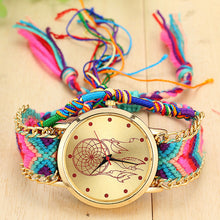 Load image into Gallery viewer, Ladies Handmade Braided Dreamcatcher Quartz Watch