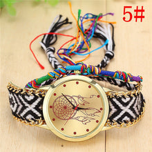 Load image into Gallery viewer, Ladies Handmade Braided Dreamcatcher Quartz Watch