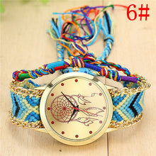 Load image into Gallery viewer, Ladies Handmade Braided Dreamcatcher Quartz Watch