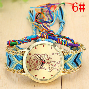 Ladies Handmade Braided Dreamcatcher Quartz Watch