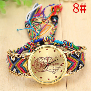 Ladies Handmade Braided Dreamcatcher Quartz Watch