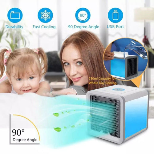 HOTDEAL New Mini Air Conditioner with 7 LED Colors