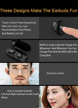 Load image into Gallery viewer, Touch Wireless Sports Headphones IPX5 Waterproof